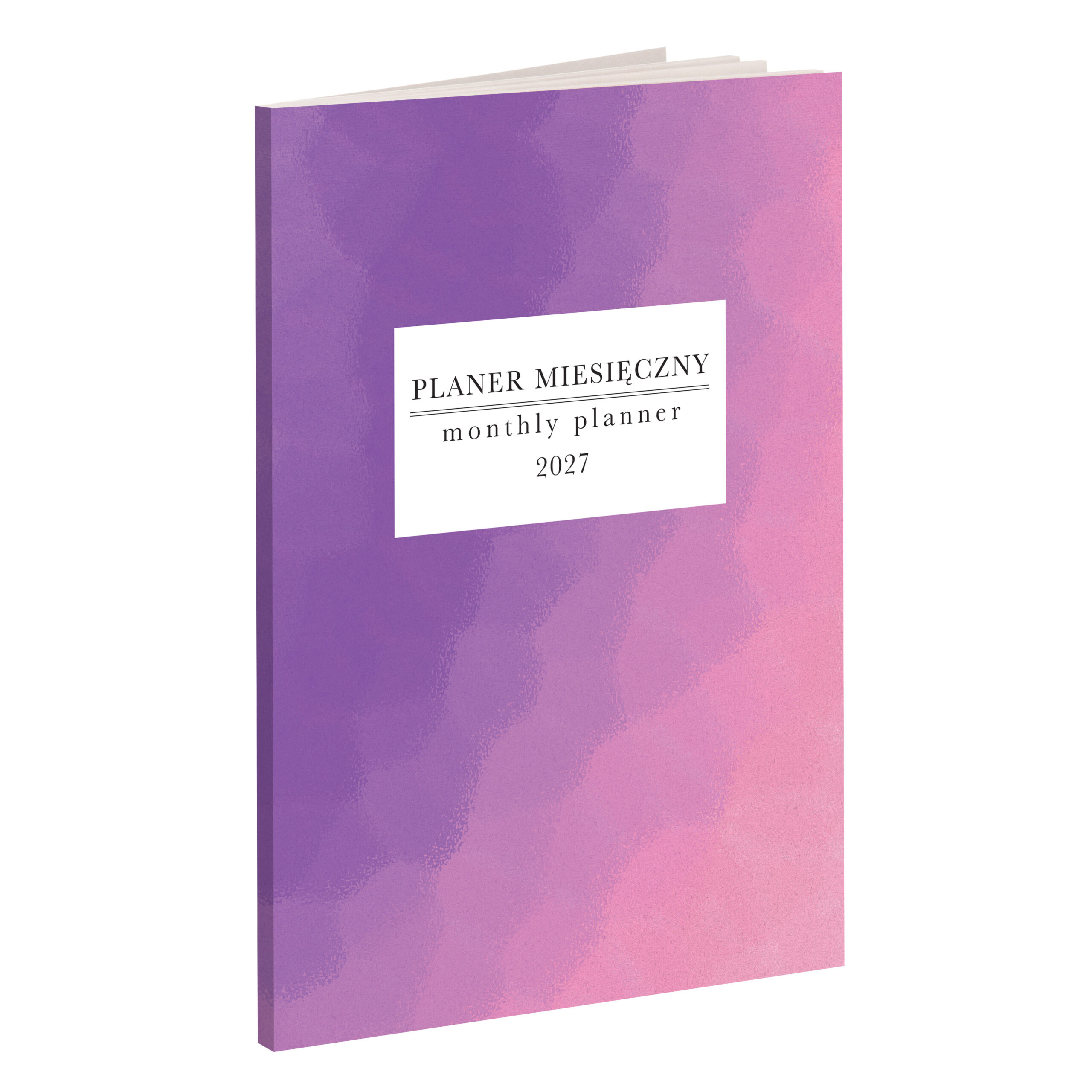 Planer Miesięczny 2027 – dwujęzyczny planer PL/EN