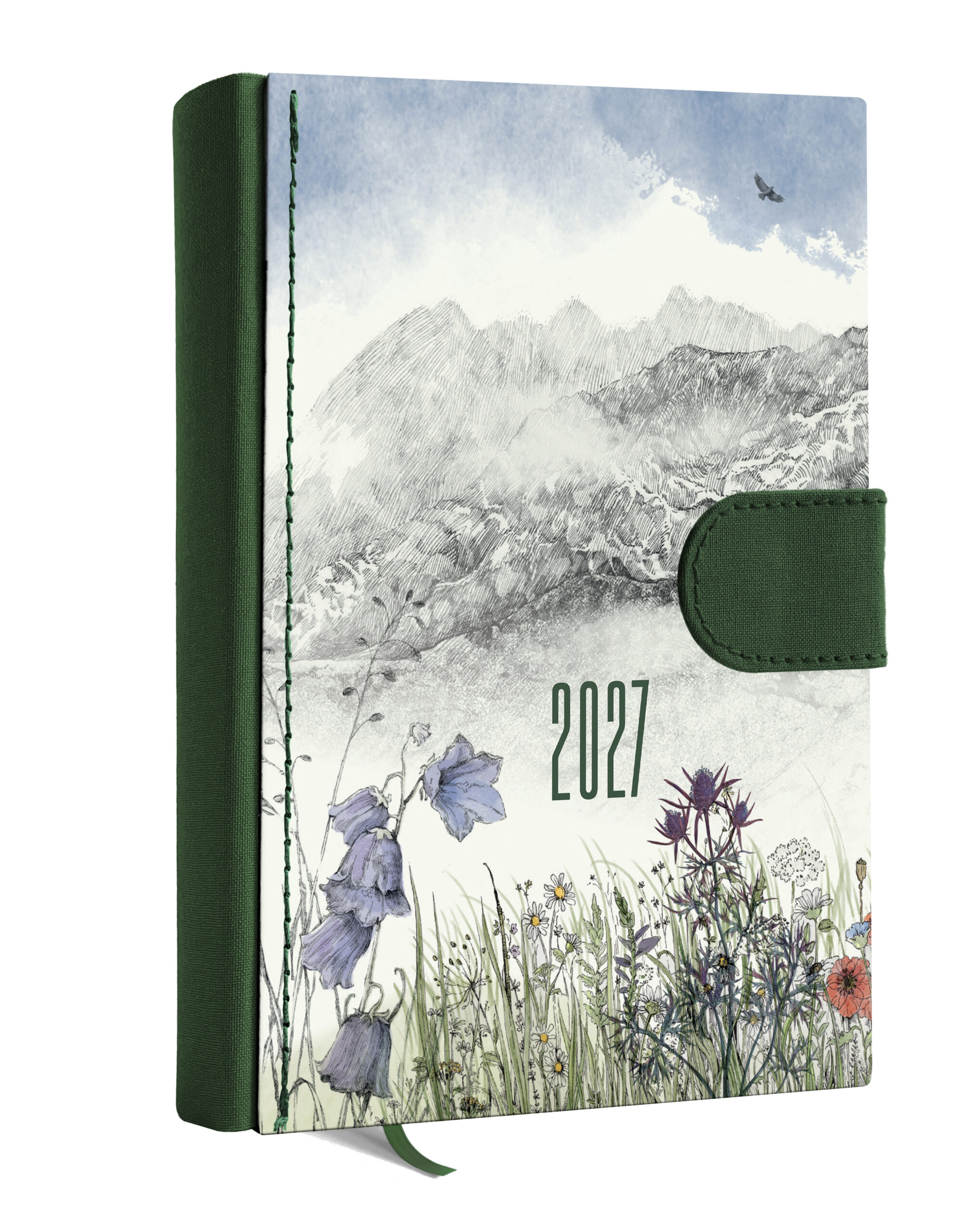 Kalendarz dzienny Natura 2027 B6 z cytatami i ilustracjami przyrody