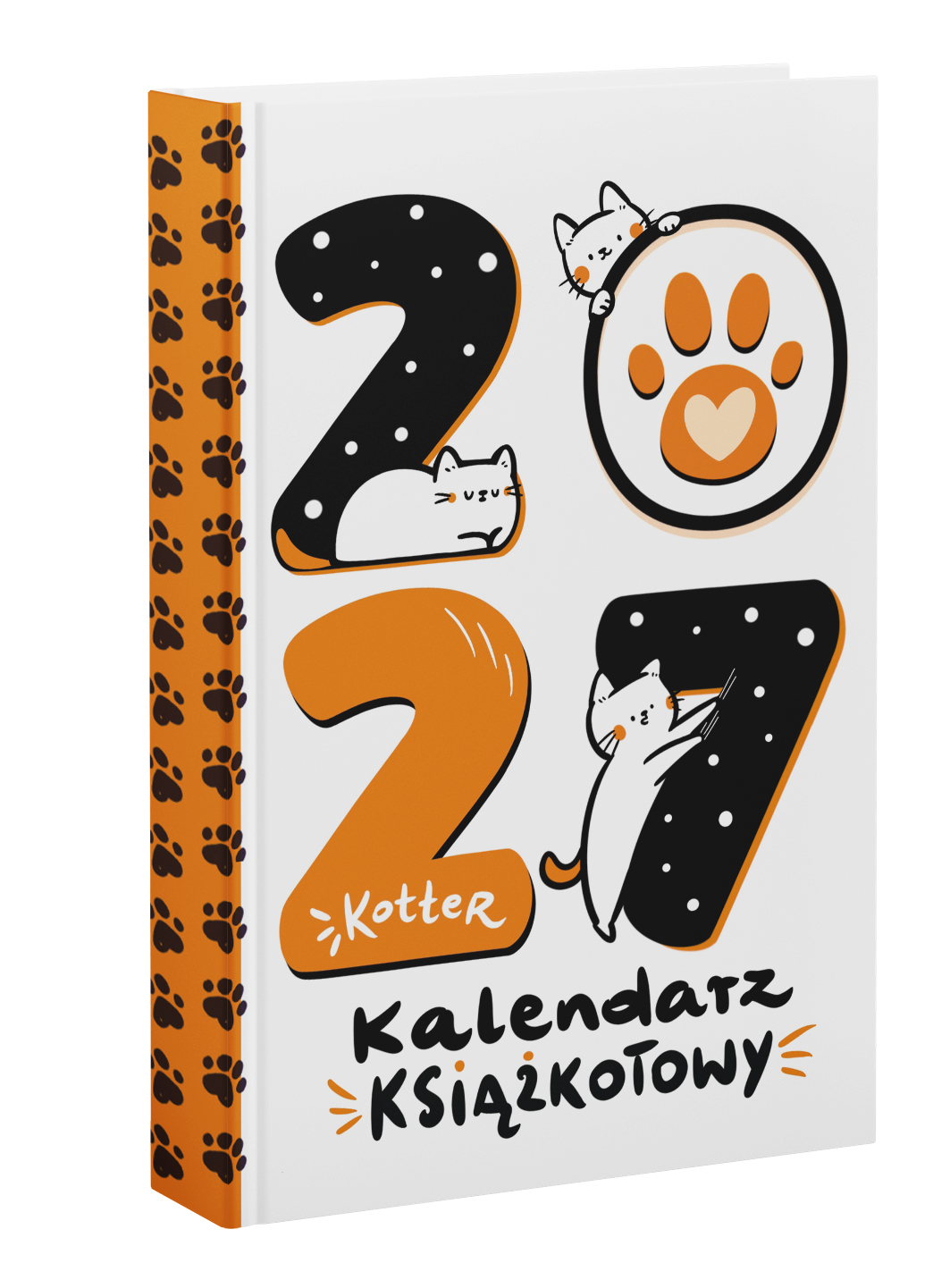 Kalendarz książkowy Kotter 2027 A5 z ilustracjami